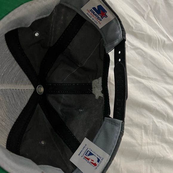 Vintage Chicago Bulls Basketball NBA Starter Snapback Hat Cap Made In USA Gray - Picture 4 of 6